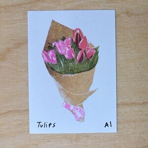 Inciardi Pink Tulip Mini Print